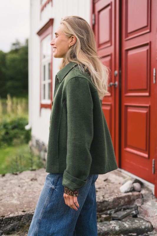 Aslaug Jacket Chive Melange 