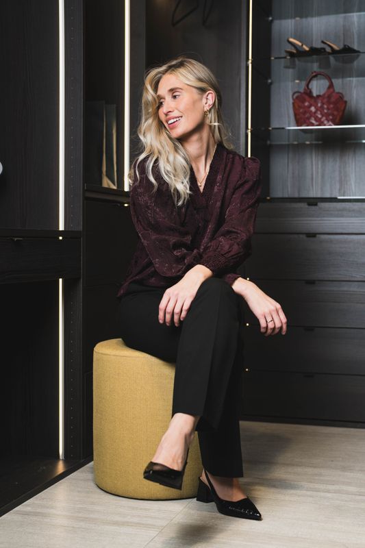 Miko V-Blouse Plum 