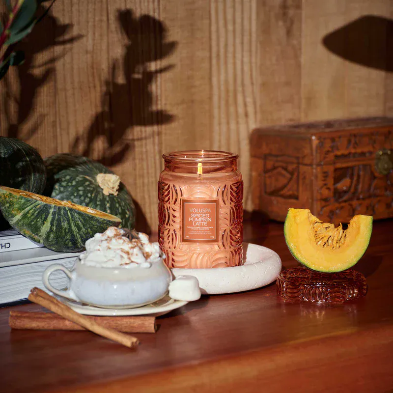 Large Jar Candle Spiced Pumpkin Latte 