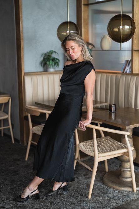 Hovedbilde Lilith Heavy Sateen Dress Black 