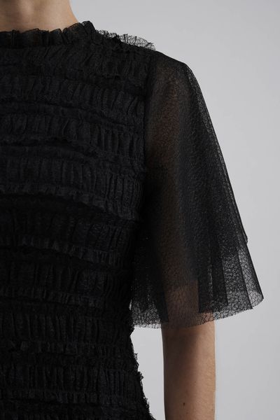 Hovedbilde Minnie Short Sleeve Lace Mini Dress Black 