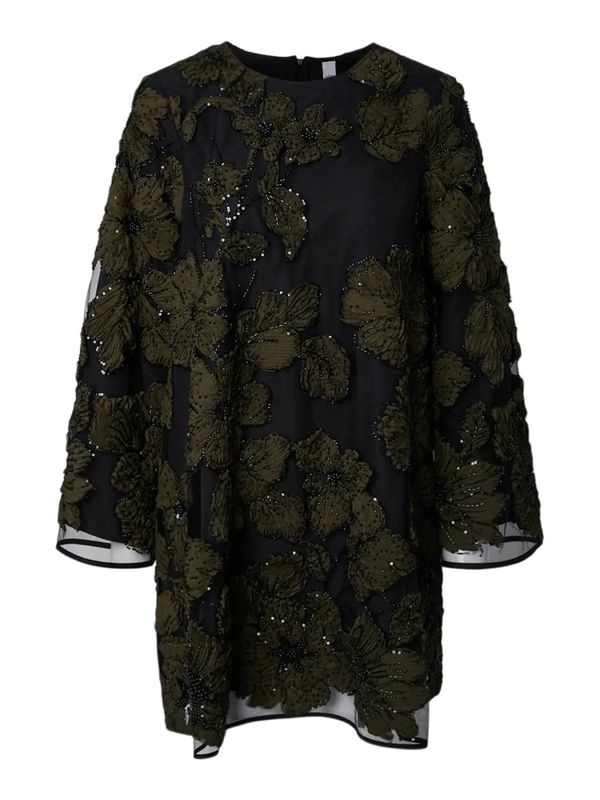 Flouing LS Dress Black 