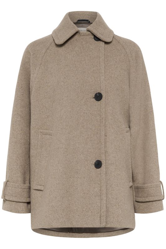 Thora Minona Coat R Sandy Grey Melange 