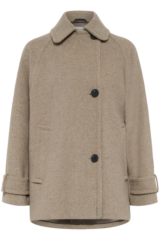 Thora Minona Coat R Sandy Grey Melange 