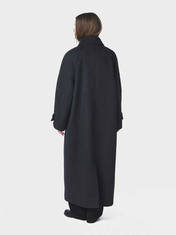 Keaton Wool Coat Antracit Melange 