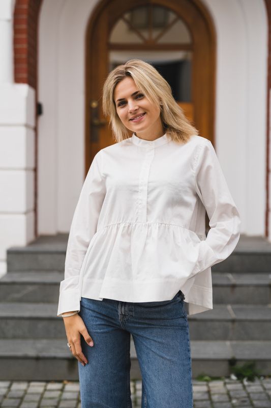 Salsy LS Shirt Star White 