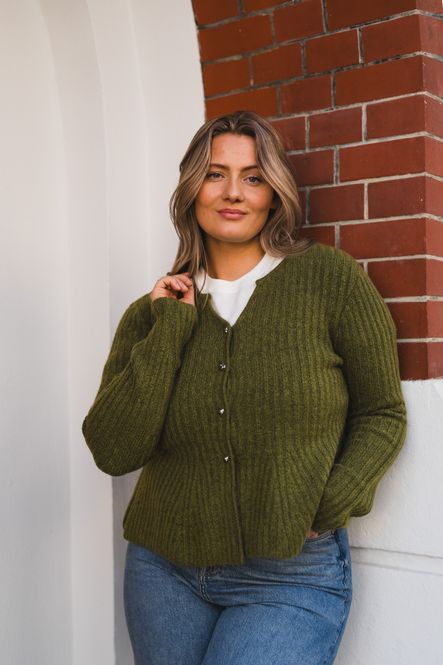 Hovedbilde Dolly LS Knit Cardigan Sphagnum 