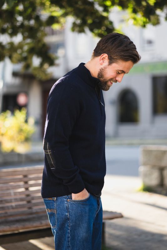 Holden Half Zip Navy 