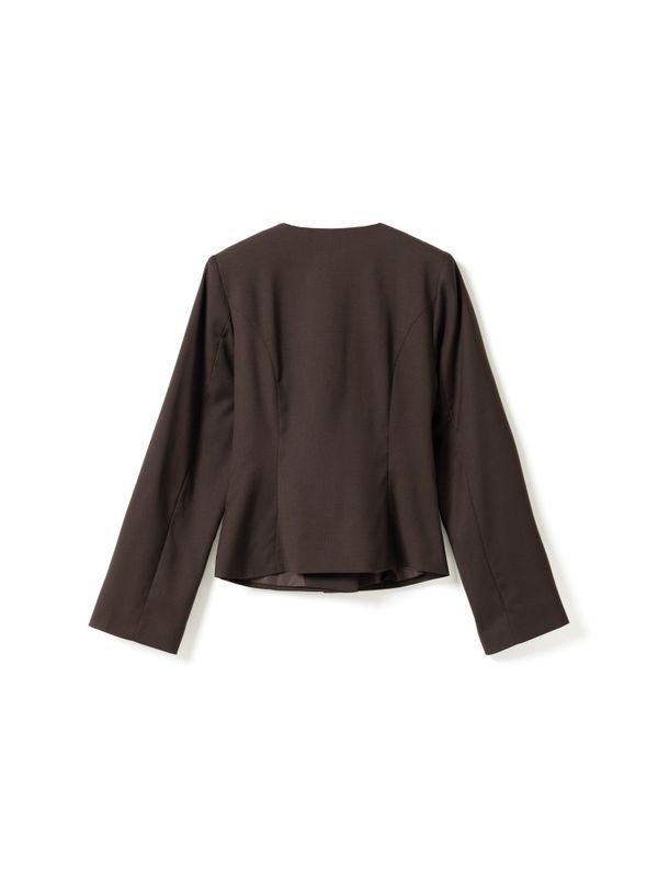 Kasaundra LS Blazer Chocolate 