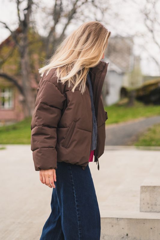 Pavine Down Short Jacket Hot Fudge 