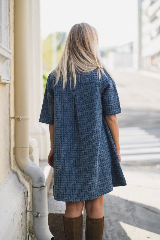 Ibo 2/4 Dress Mid Blue Wash 