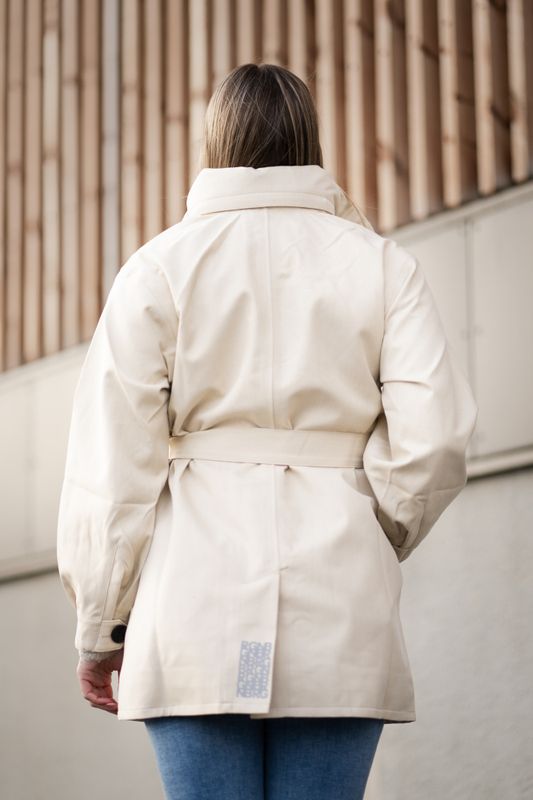 Rossby Coat Beige Denim 