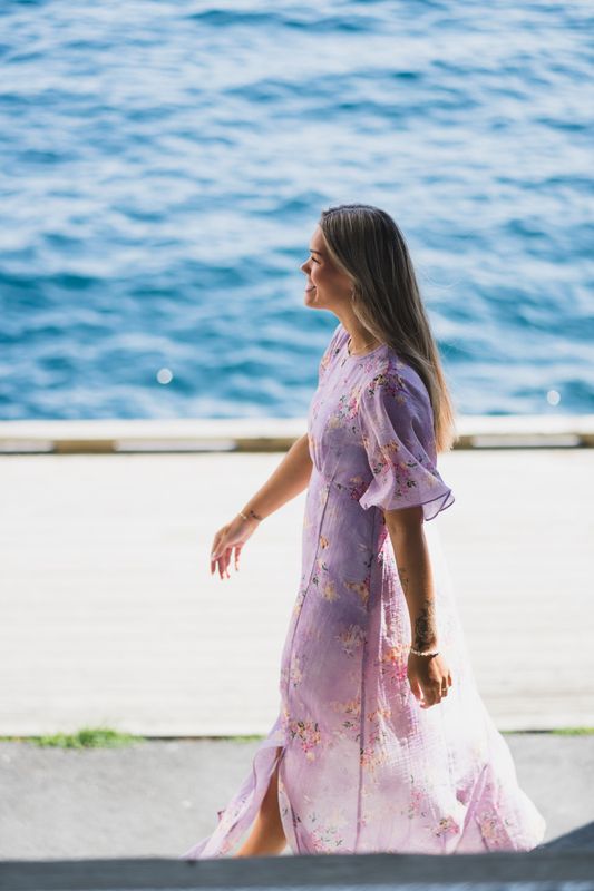 Miller 25 Print Dress Pink 