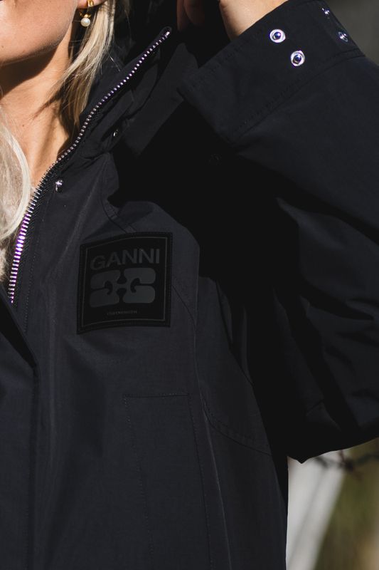 Ripstop Tri-Layer Parka Coat Phantom 
