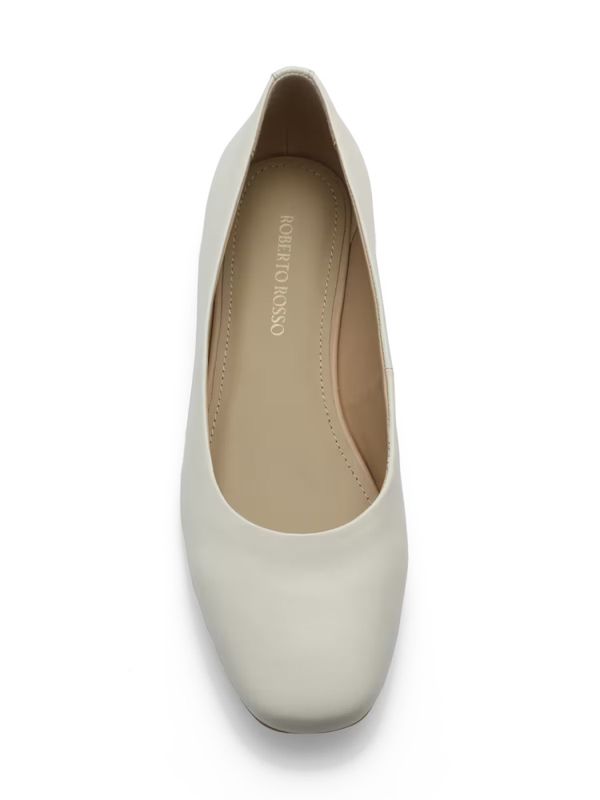 Trieste Ballerina Leather Cream 