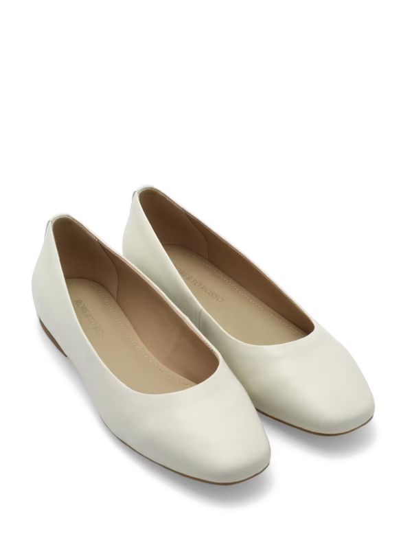Trieste Ballerina Leather Cream 