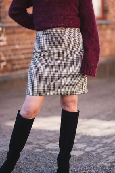 Hovedbilde Corinne Skirt Toasted Coconut Check