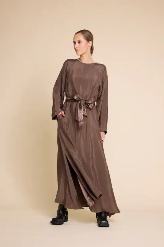 Bridget Long Dress Brown 