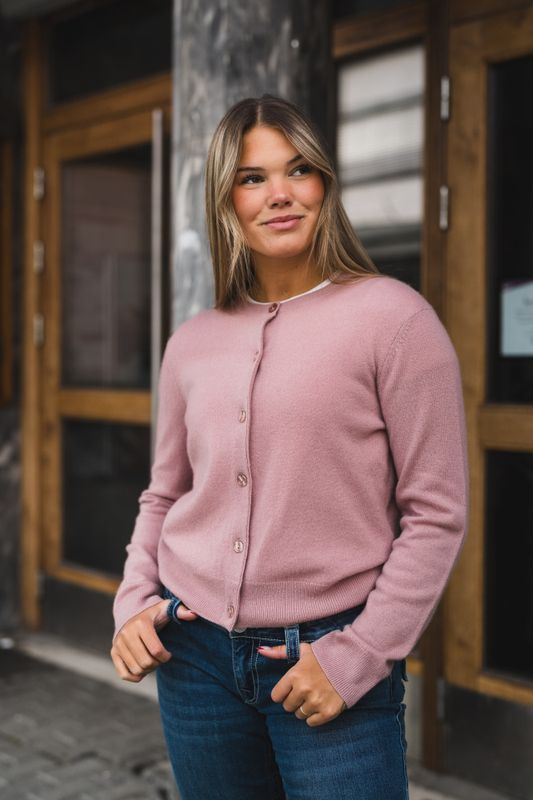 Saboston Cardigan 6304 Orchid Haze Melange 