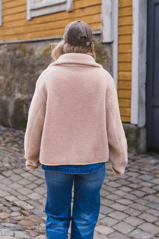 Kellie Shearling Jacket Beige 