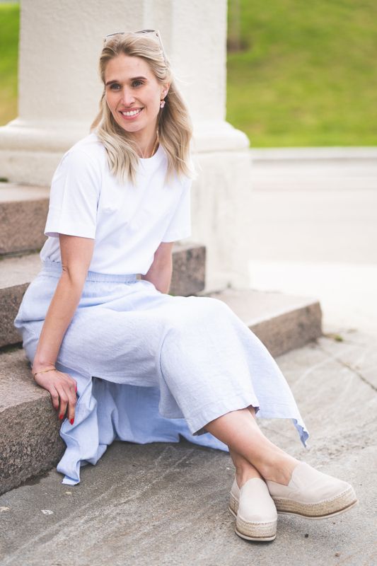 Pennie Ginia HW Skirt Skyway Melange