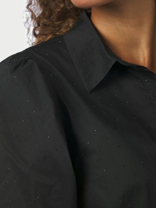 Hovedbilde Etta Poplin Bedazz Shirt Black 