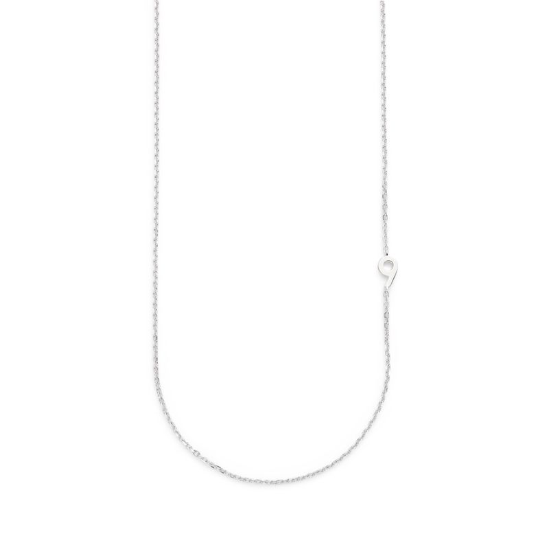 Big Number Necklace Silver - 40L - 9