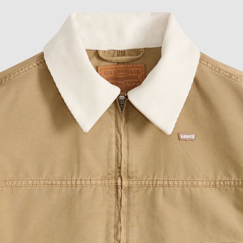 Loose Workwear Jacket Canvas Kelp
