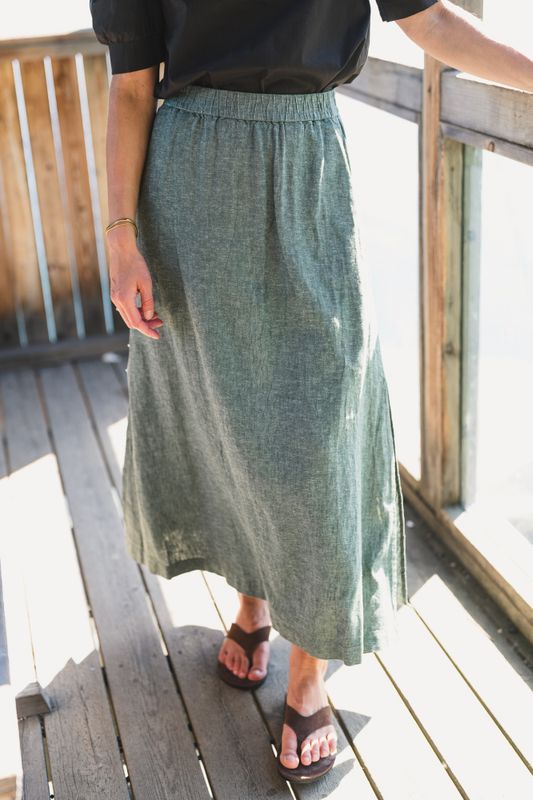 Pennie Ginia HW Skirt Laurel Wreath 