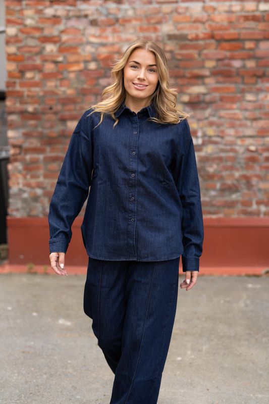 Sarafia Shirt Rinse Blue Denim 