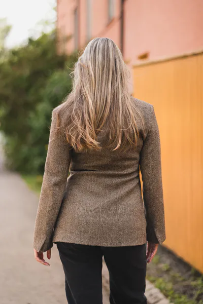 Hovedbilde Bowie Herringbone Blazer Brown 