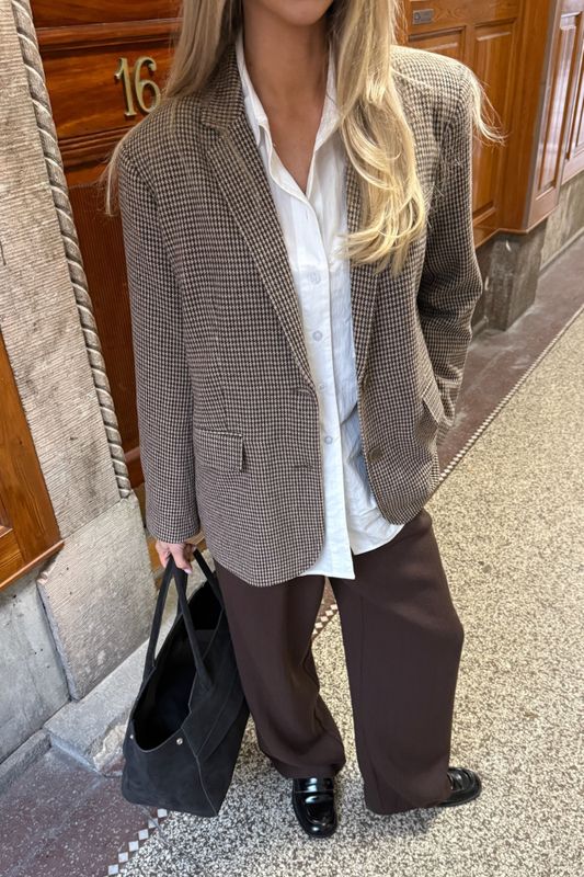 Signatureic Blazer Brown Checks
