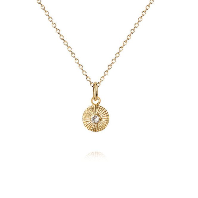 Hovedbilde Mini Odessa Necklace Gold Crystal 
