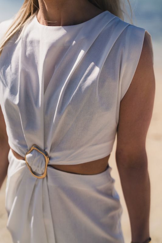 Riviera Dress Offwhite 