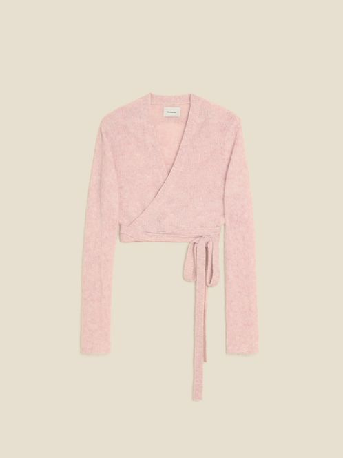 Hovedbilde Fluffy Knit Wrap Top Pink 