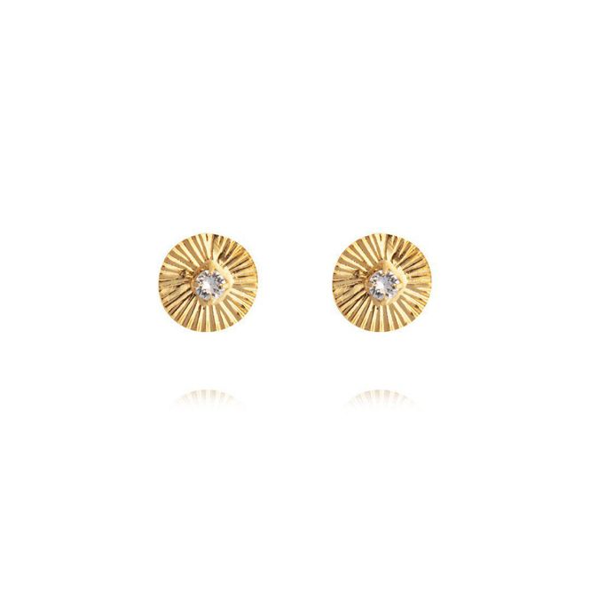 Hovedbilde Odessa Stud Earrings Gold Crystal 