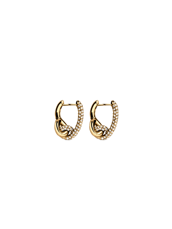 Pavé Knot Earrings