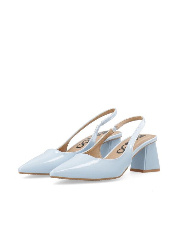 Maralyn Slingback Patent Sky Blue 