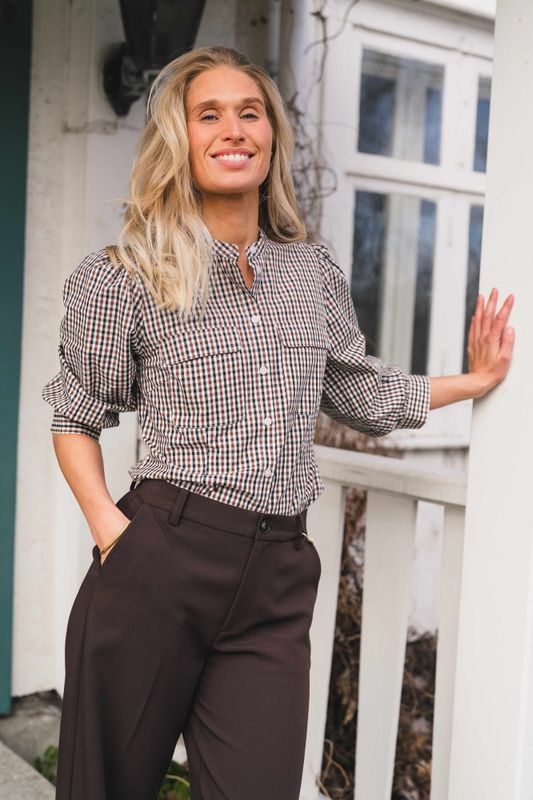 Chinette Shirt Downtown Brown Check 