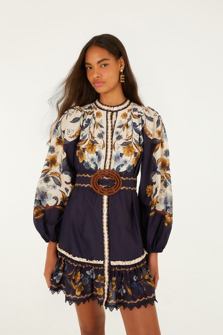 Hovedbilde Golden Nature Navy Blue Mini Dress 