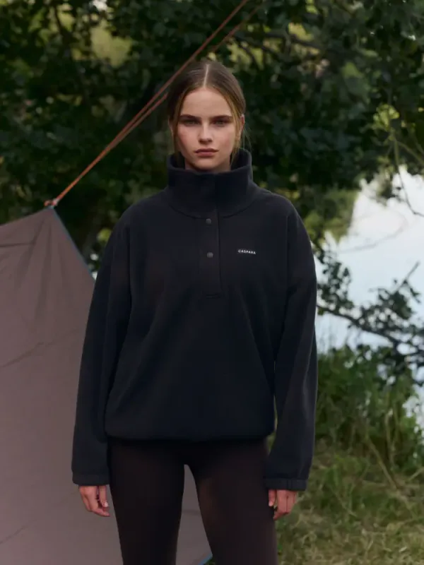 W. Polar Fleece Half-Snap Pullover Cocoa Bean 