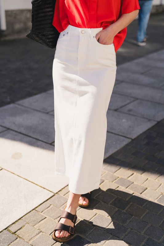 Saelsie Long Skirt 15620 White Rock   