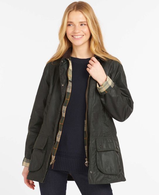 Hovedbilde Beadnell Wax Jacket Sage 