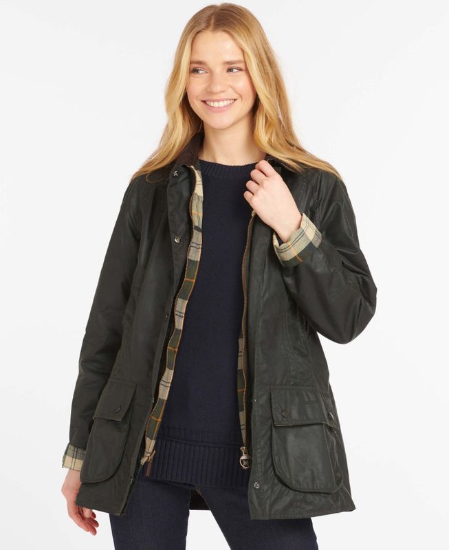 Beadnell Wax Jacket Sage 