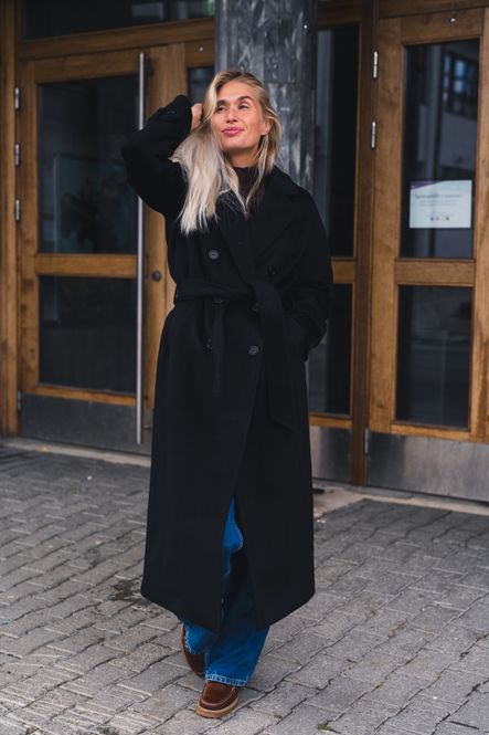 Hovedbilde Double Breasted Coat Black 
