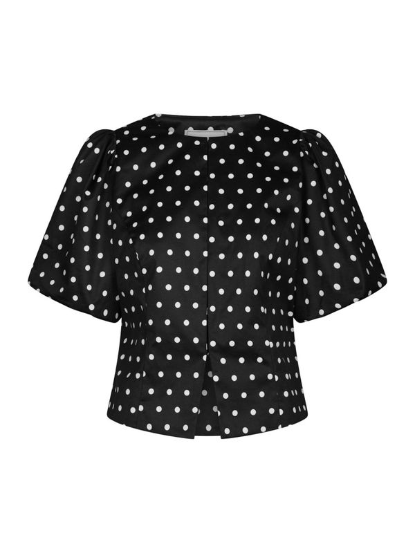 Anela Dot Blouse Black 