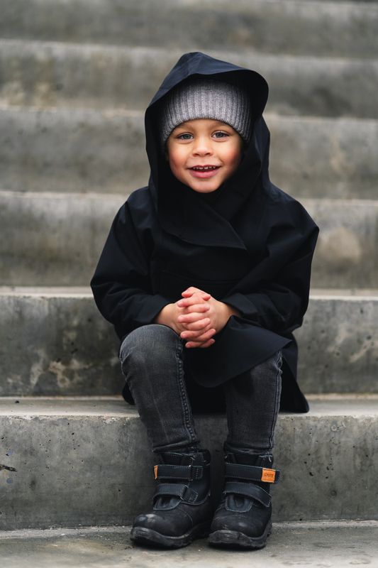 Bergen Poncho Mini Black 