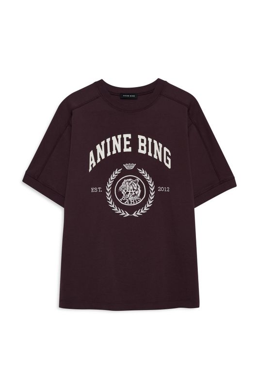 Jaylin Tee Collegiate Fig Burgundy 