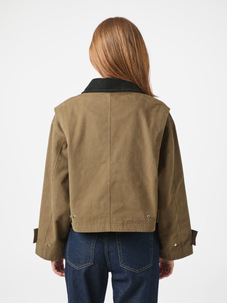 Rivera Canvas Boxy Jacket Army 