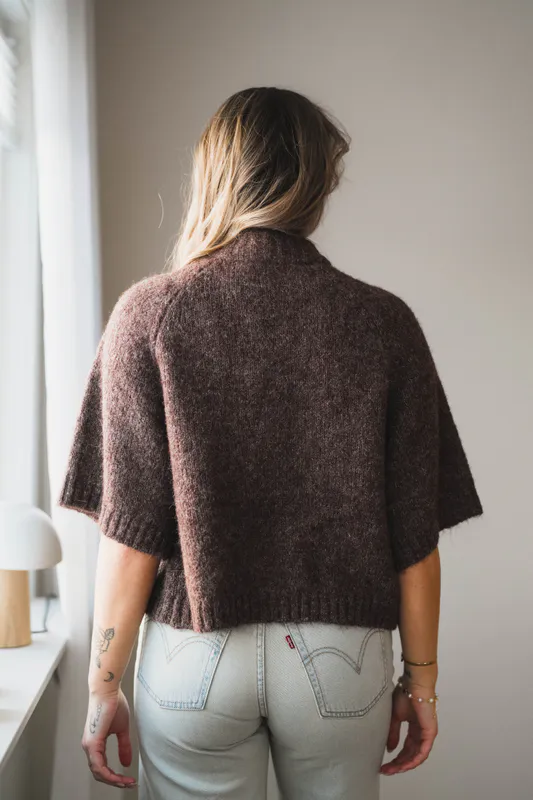 Benuta Fluffy Knit Cardigan Light Brown 